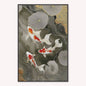Neutral River Koi 2 Velvet Canvas Art