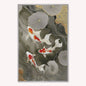 Neutral River Koi 2 Velvet Canvas Art