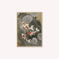 Neutral River Koi 2 Velvet Canvas Art