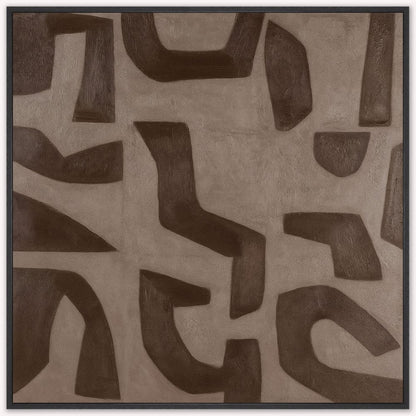 Sands of Cocoa Framed Canvas Art