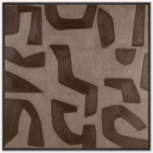 Sands of Cocoa Framed Canvas Art