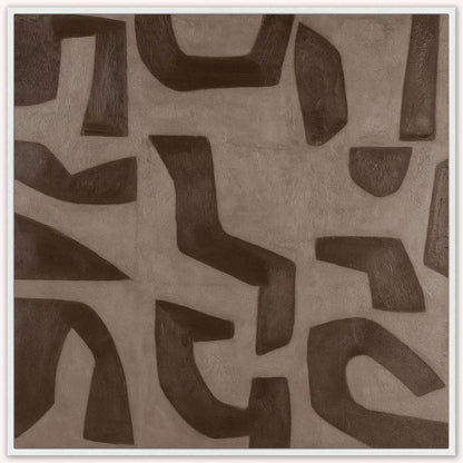 Sands of Cocoa Framed Canvas Art