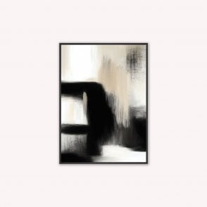 Soft Structure 2 Abstact Velvet Canvas Art