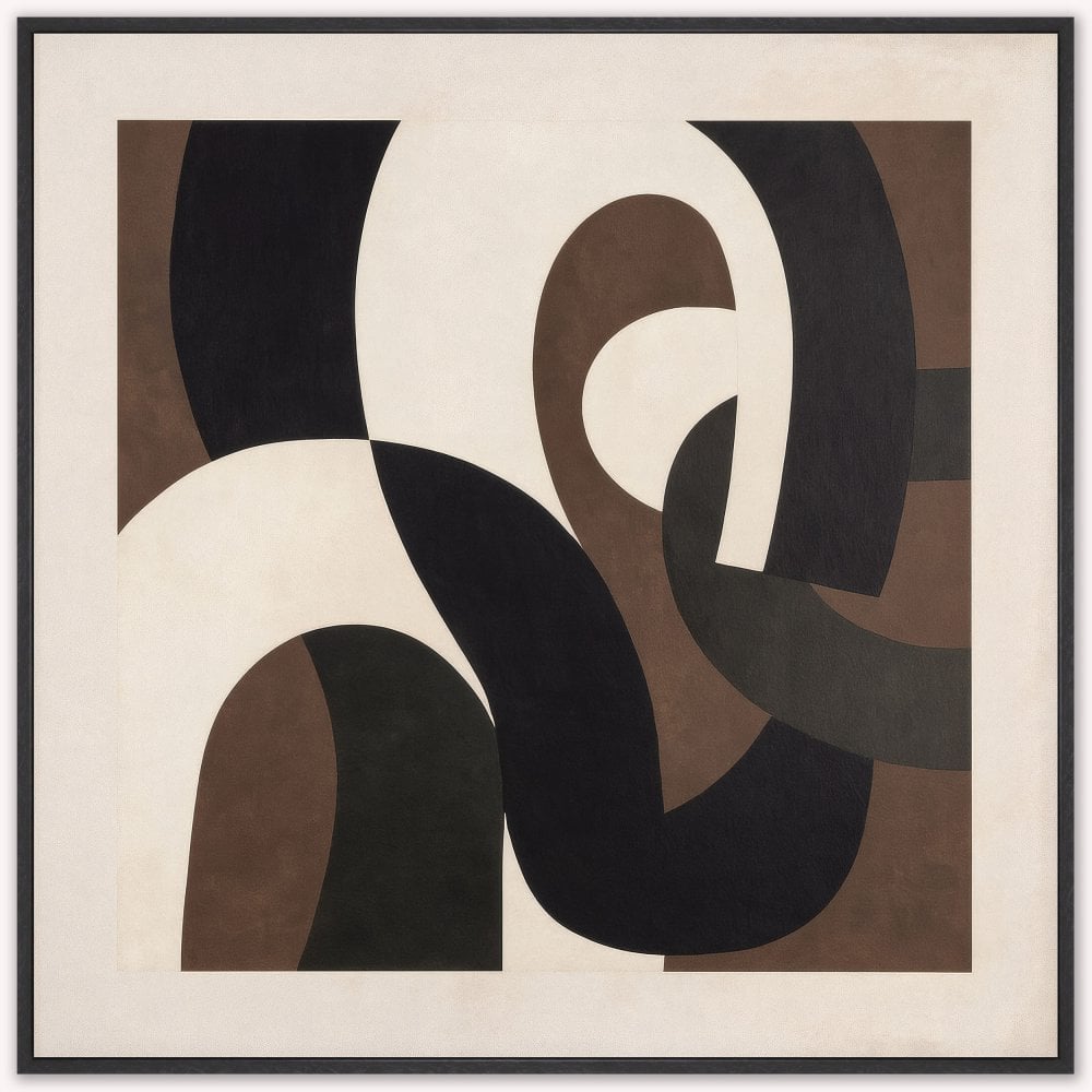 Whispered Cocoa 2 Framed Canvas Art