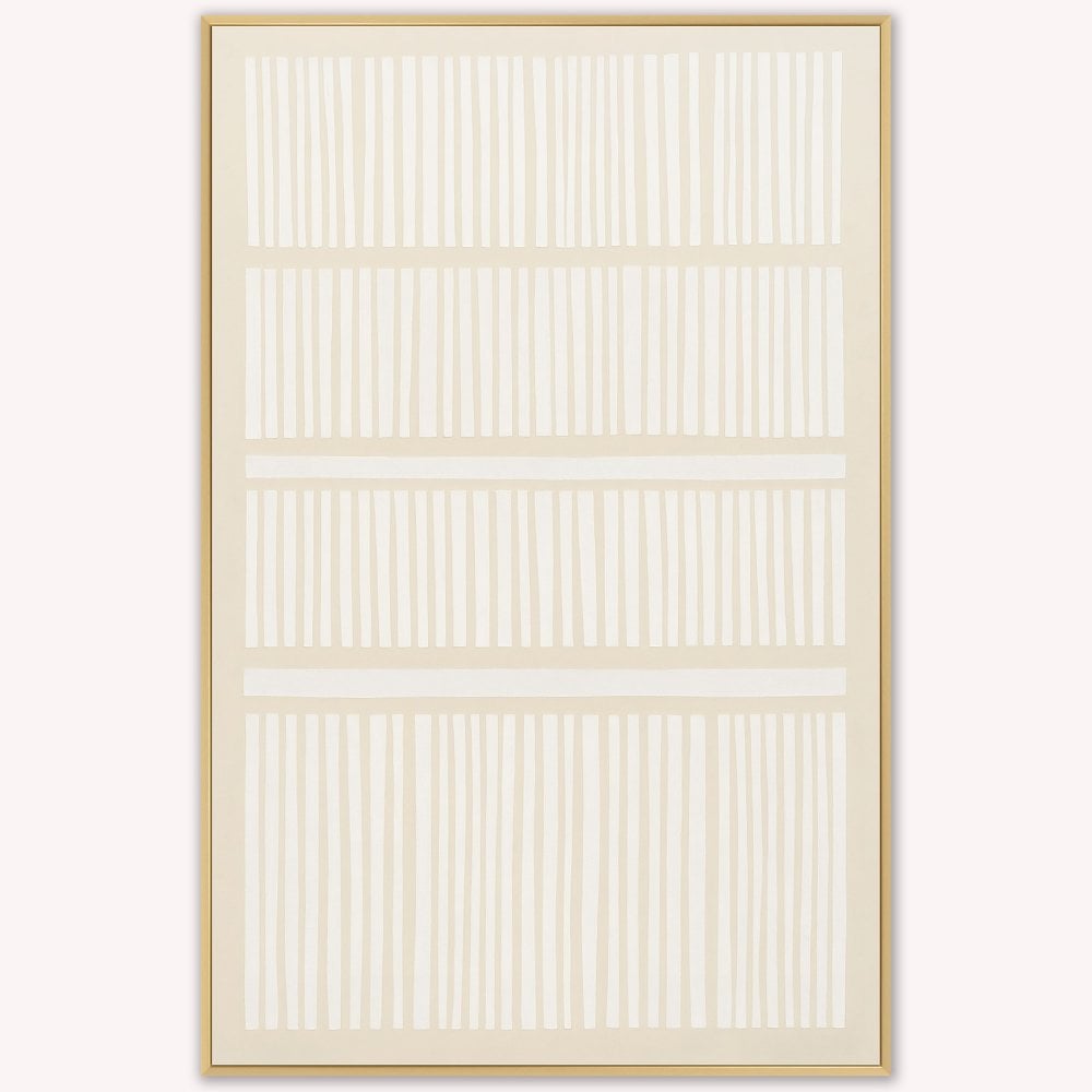 Woven Earth Chai Velvet Canvas Art