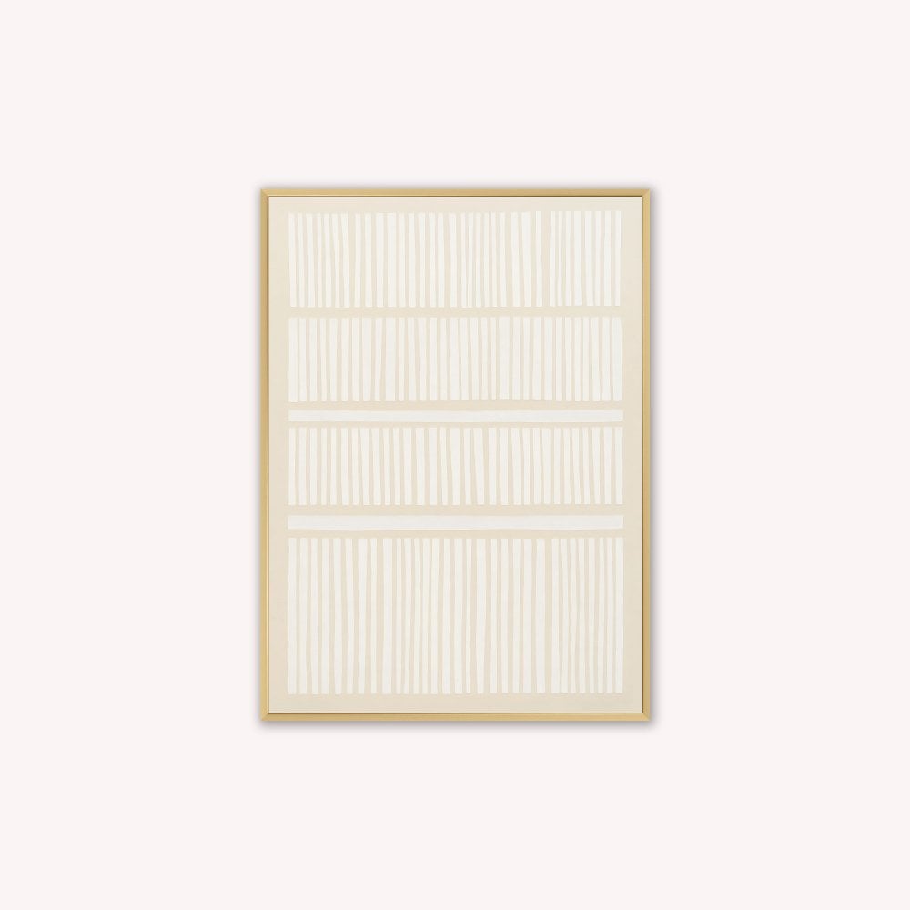 Woven Earth Chai Velvet Canvas Art