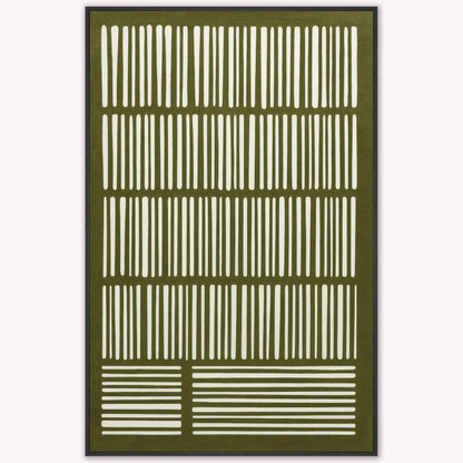 Woven Earth Matcha Velvet Canvas Art