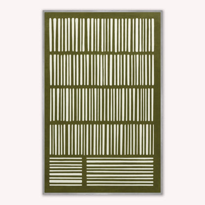 Woven Earth Matcha Velvet Canvas Art
