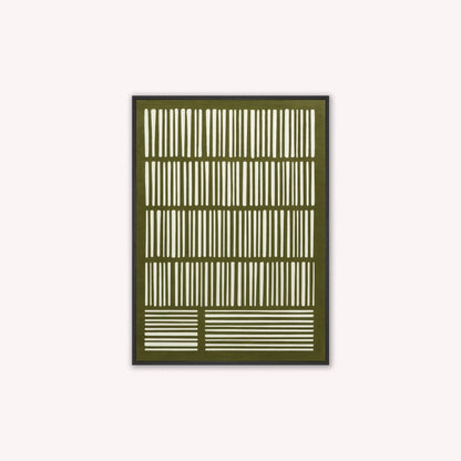 Woven Earth Matcha Velvet Canvas Art