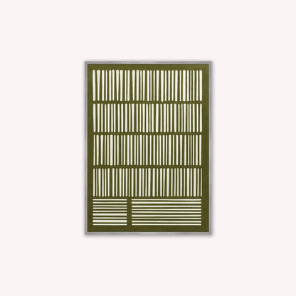 Woven Earth Matcha Velvet Canvas Art