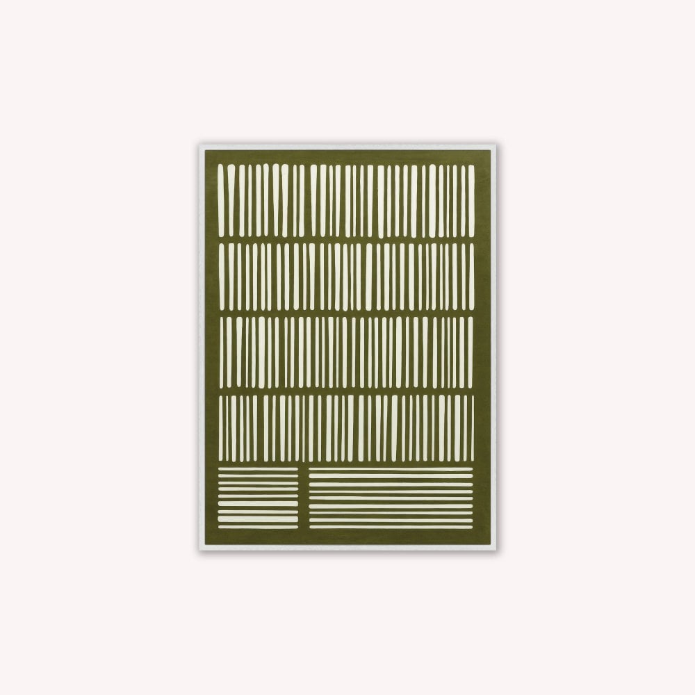 Woven Earth Matcha Velvet Canvas Art