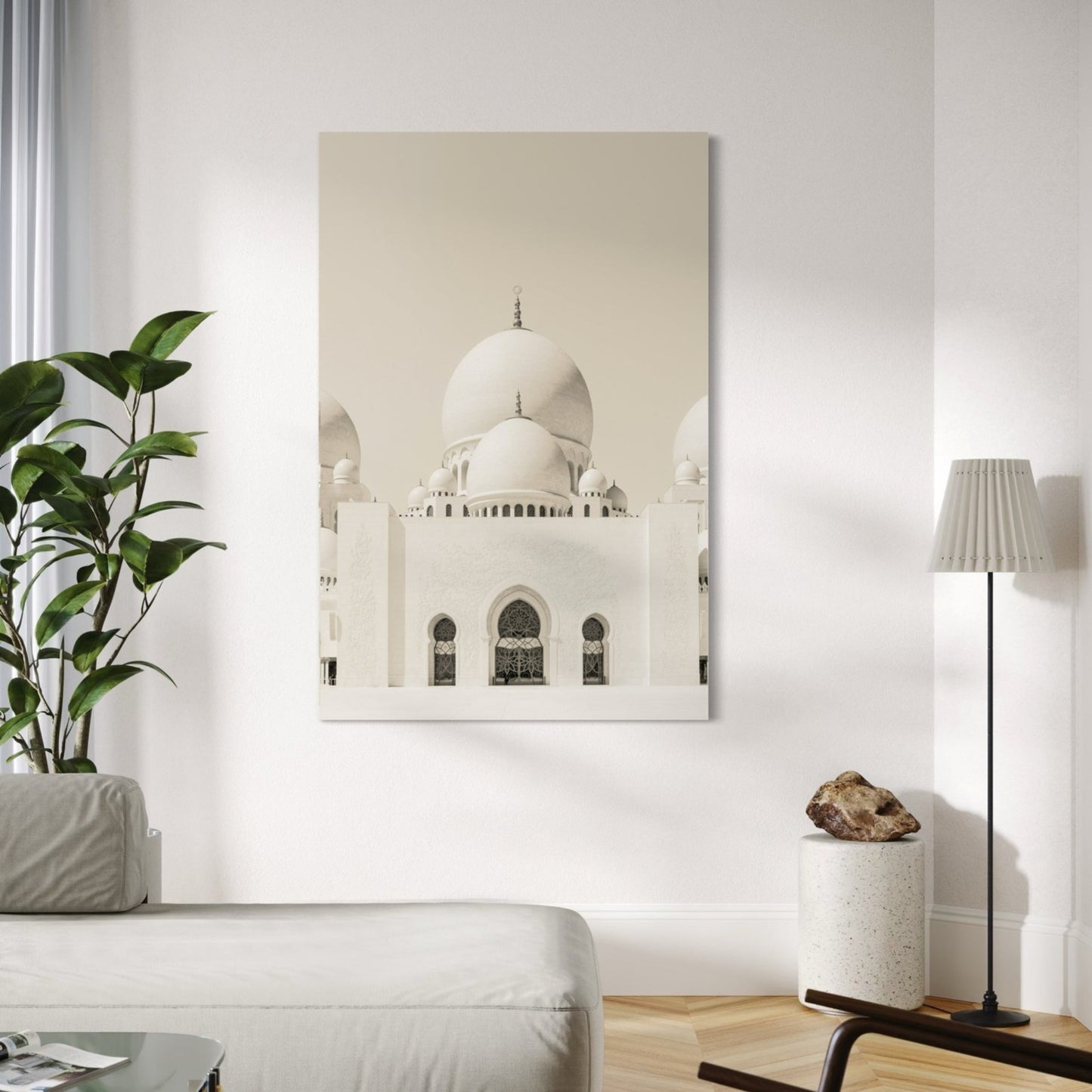 Sheikh Zayed Serenity Velvet Canvas