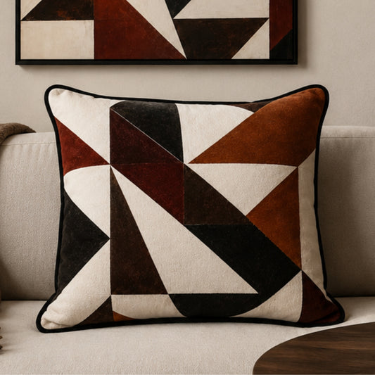 Ember Form Velvet Cushion - 60 x 60