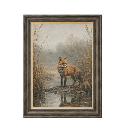 Moorland Fox Framed Wall Art