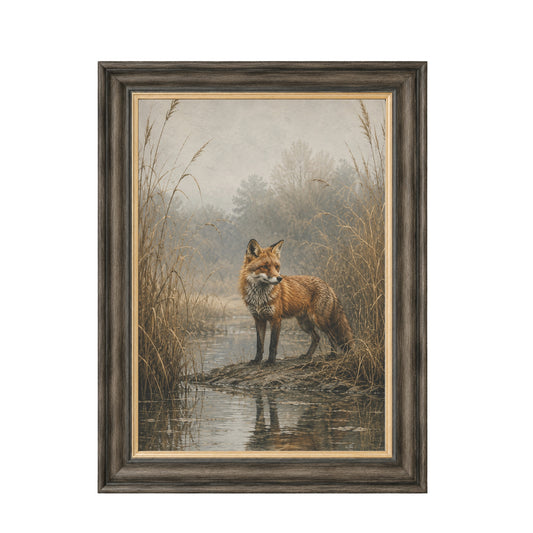 Moorland Fox Framed Wall Art