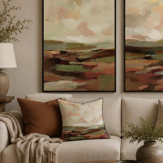 Burgundy Sunrise 1 Velvet Canvas