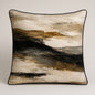 Layered Earth Velvet Cushion - 60 x 60