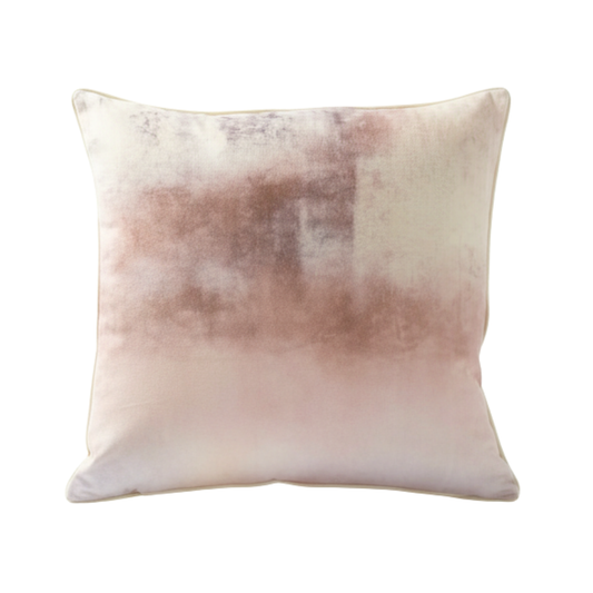 Abstract Clay Whisper Velvet Cushion - 60 x 60
