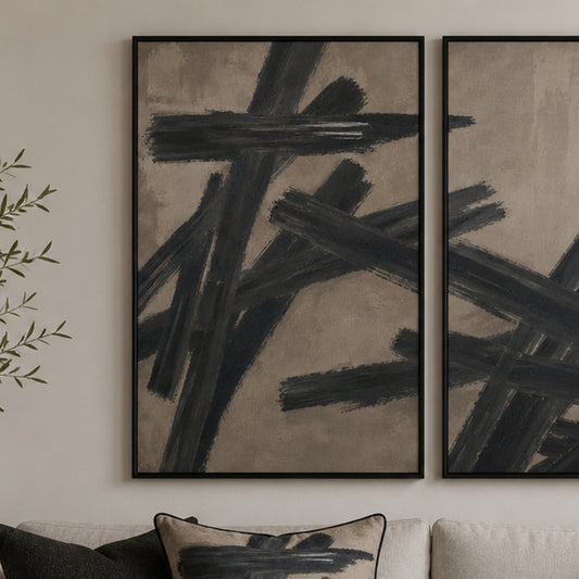 Urban Charcoal Velvet Canvas