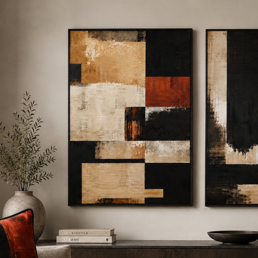 Rust And Stone 1 Velvet Canvas