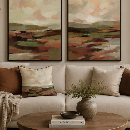 Burgundy Sunrise 2 Velvet Canvas