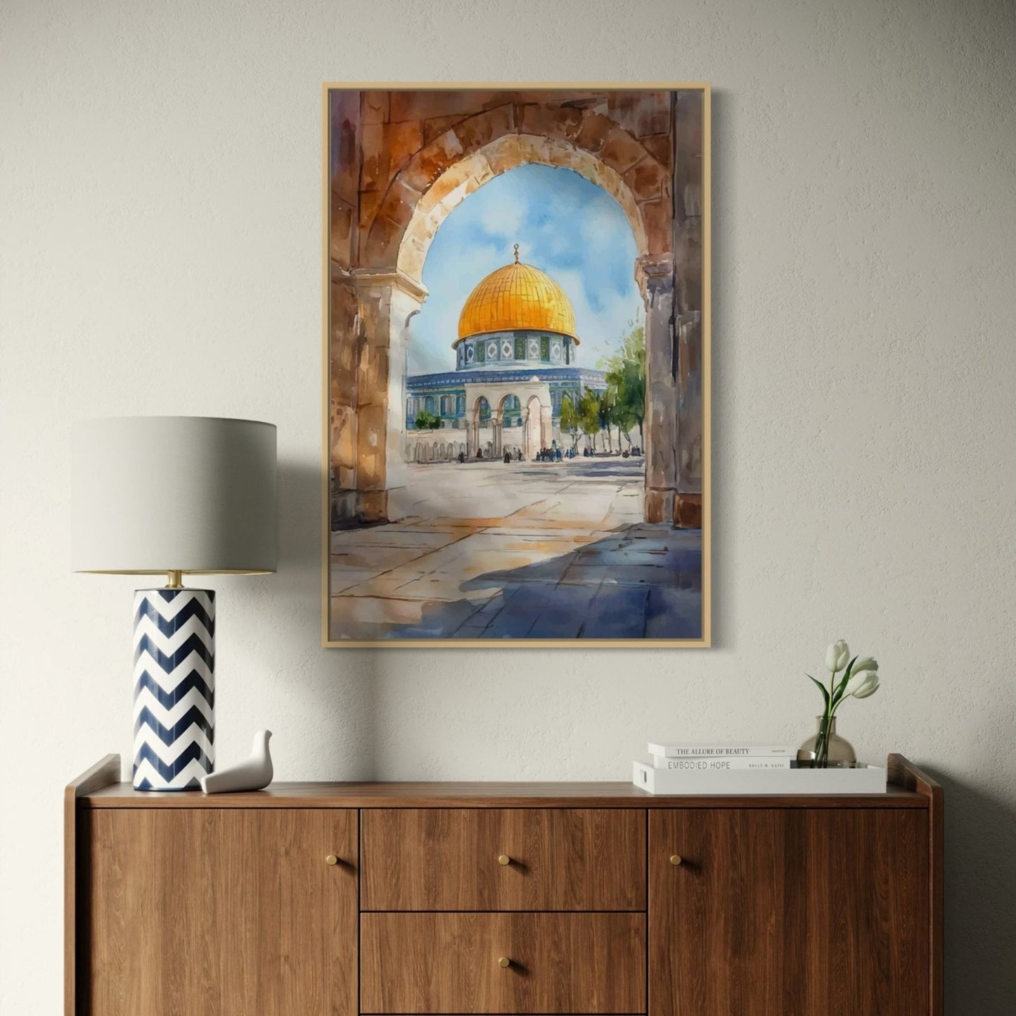 Al-Quds Light Velvet Canvas
