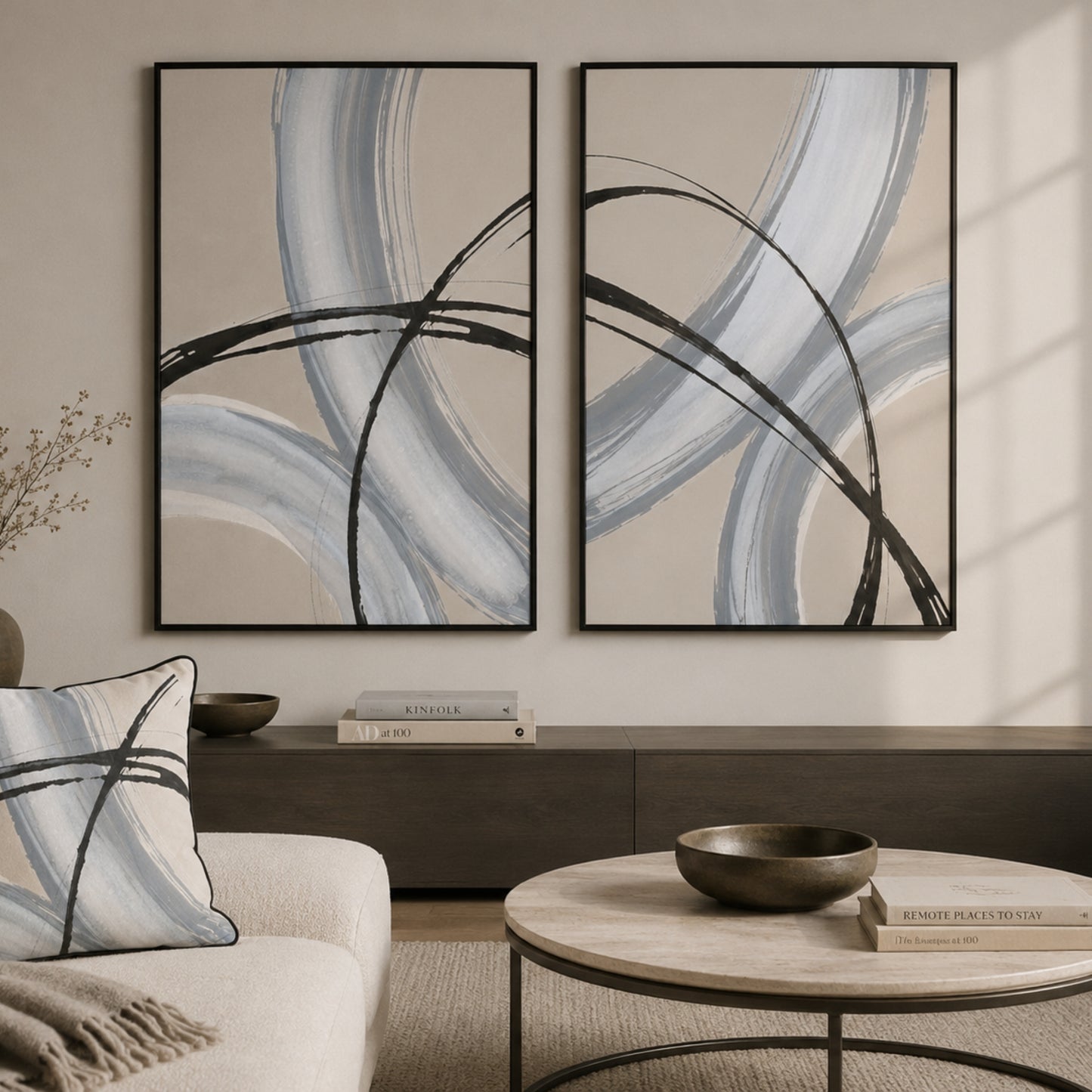 Warm Grey 1 Velvet Canvas