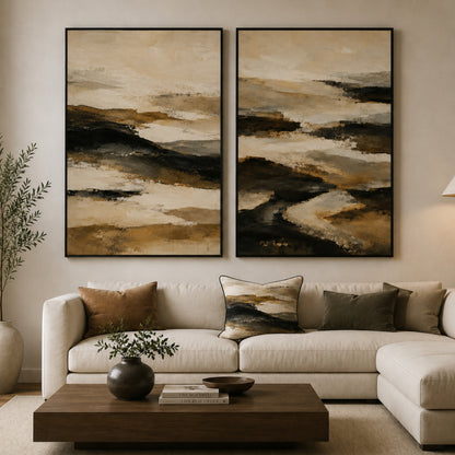 Layered Earth 1 Velvet Canvas