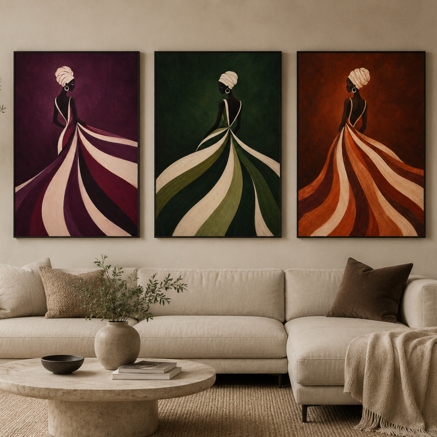 Burgundy Muse Velvet Canvas