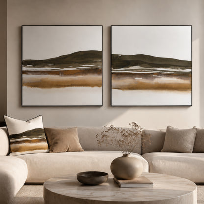 Marsh 2 Square Velvet Canvas