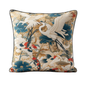 Orient 1 Bird & Koi Pond Velvet Cushion - 60 x 60