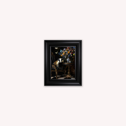 Curiosity Badger at the Stately Home Framed Wall Art