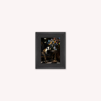 Curiosity Badger at the Stately Home Framed Wall Art