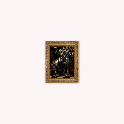 Curiosity Badger at the Stately Home Framed Wall Art