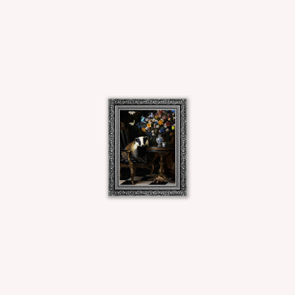 Curiosity Badger at the Stately Home Framed Wall Art