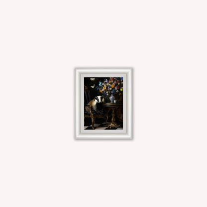 Curiosity Badger at the Stately Home Framed Wall Art
