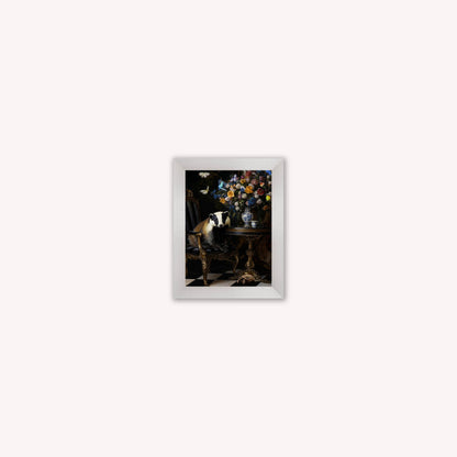 Curiosity Badger at the Stately Home Framed Wall Art