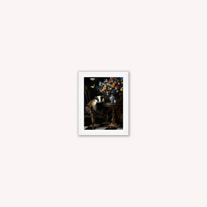 Curiosity Badger at the Stately Home Framed Wall Art