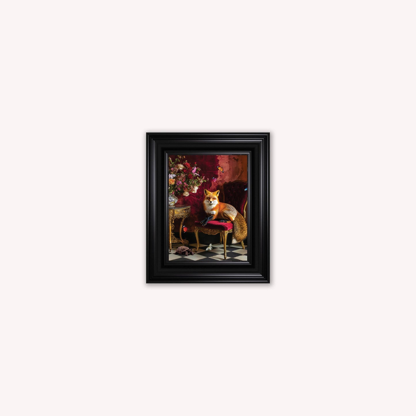 Curiosity Fox at the Stately Home Framed Wall Art