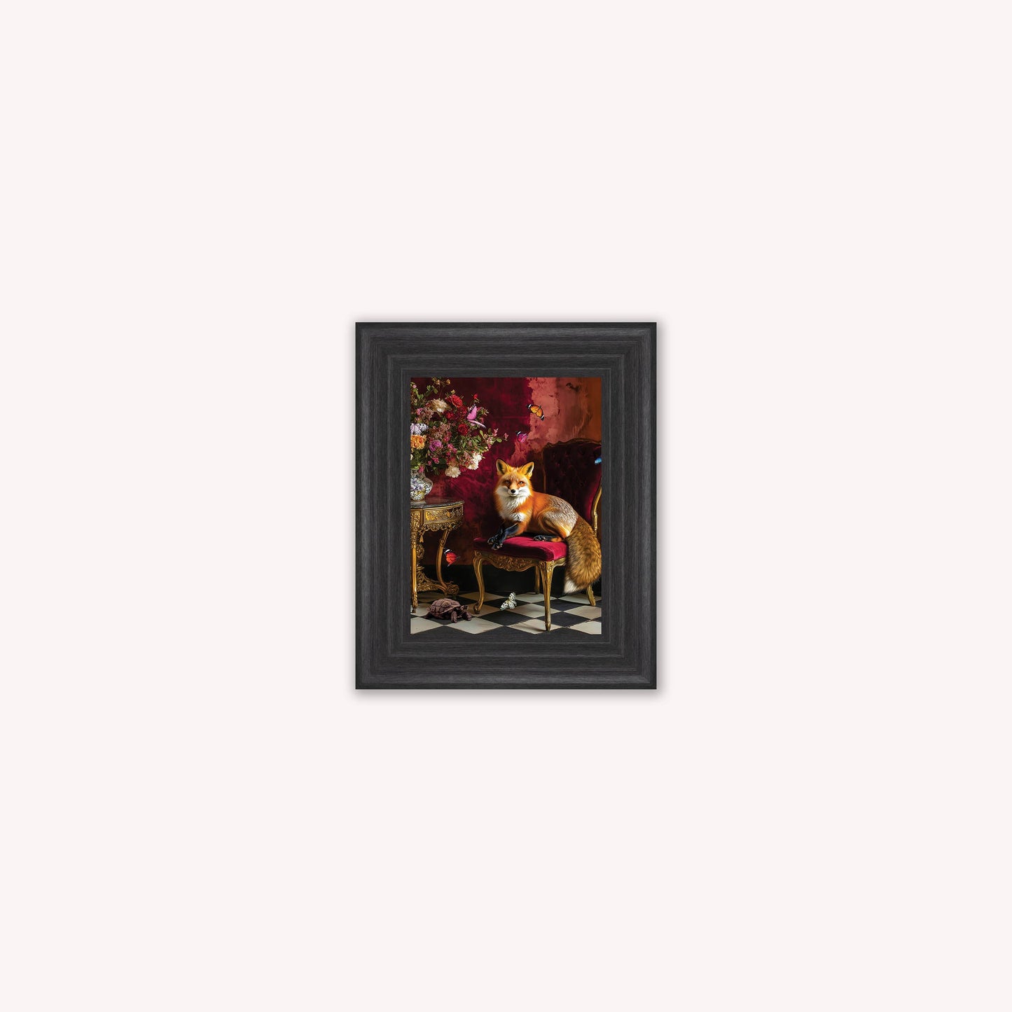 Curiosity Fox at the Stately Home Framed Wall Art