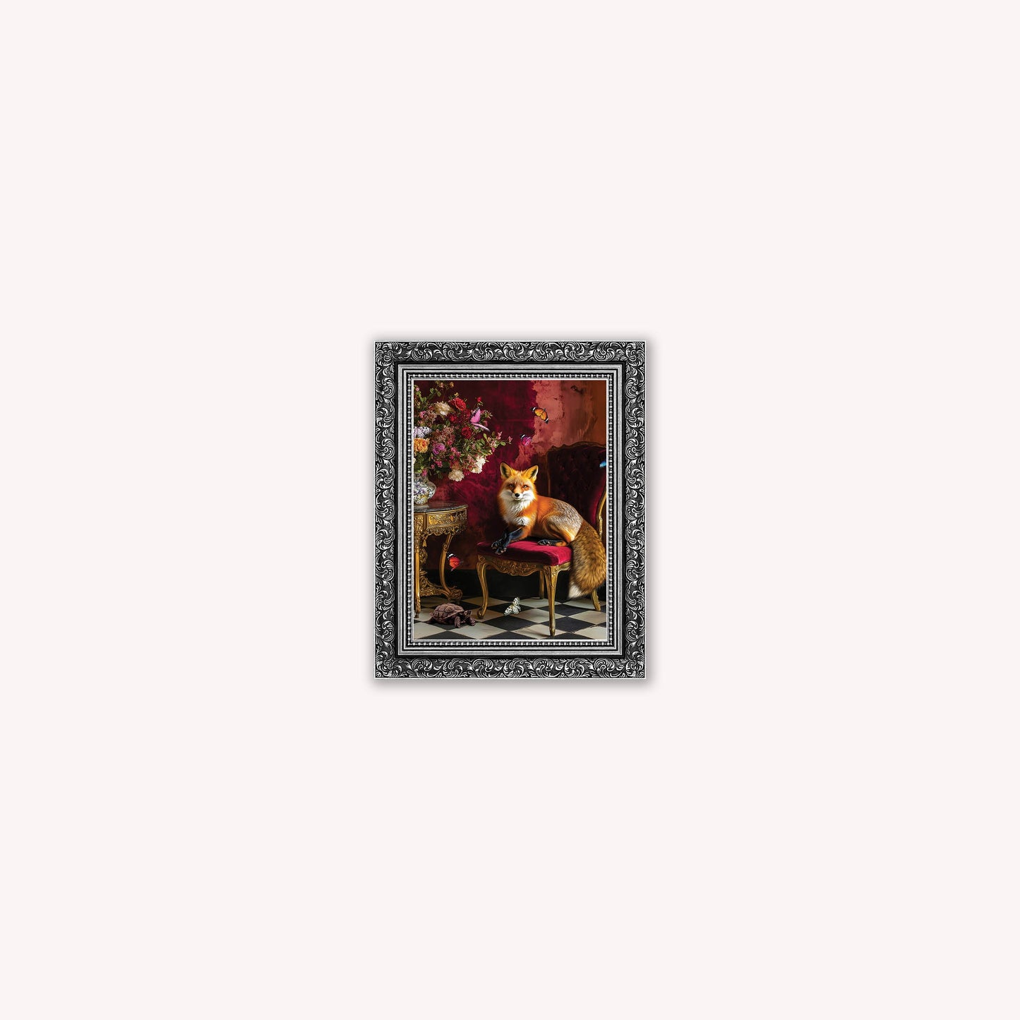 Curiosity Fox at the Stately Home Framed Wall Art