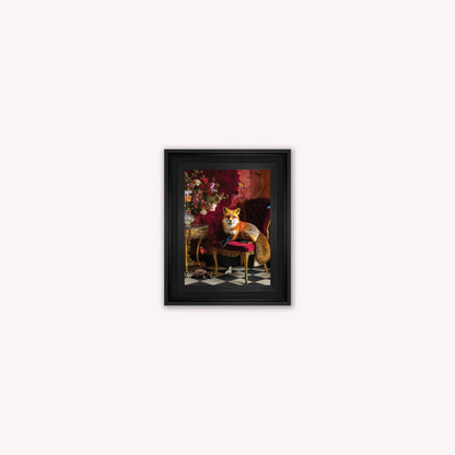 Curiosity Fox at the Stately Home Framed Wall Art