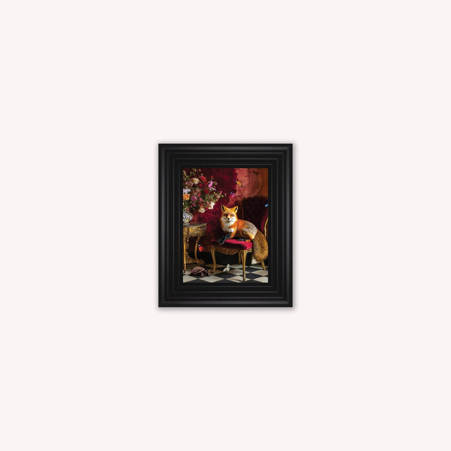 Curiosity Fox at the Stately Home Framed Wall Art