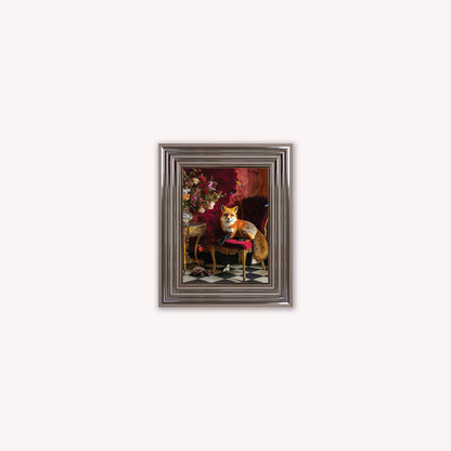 Curiosity Fox at the Stately Home Framed Wall Art