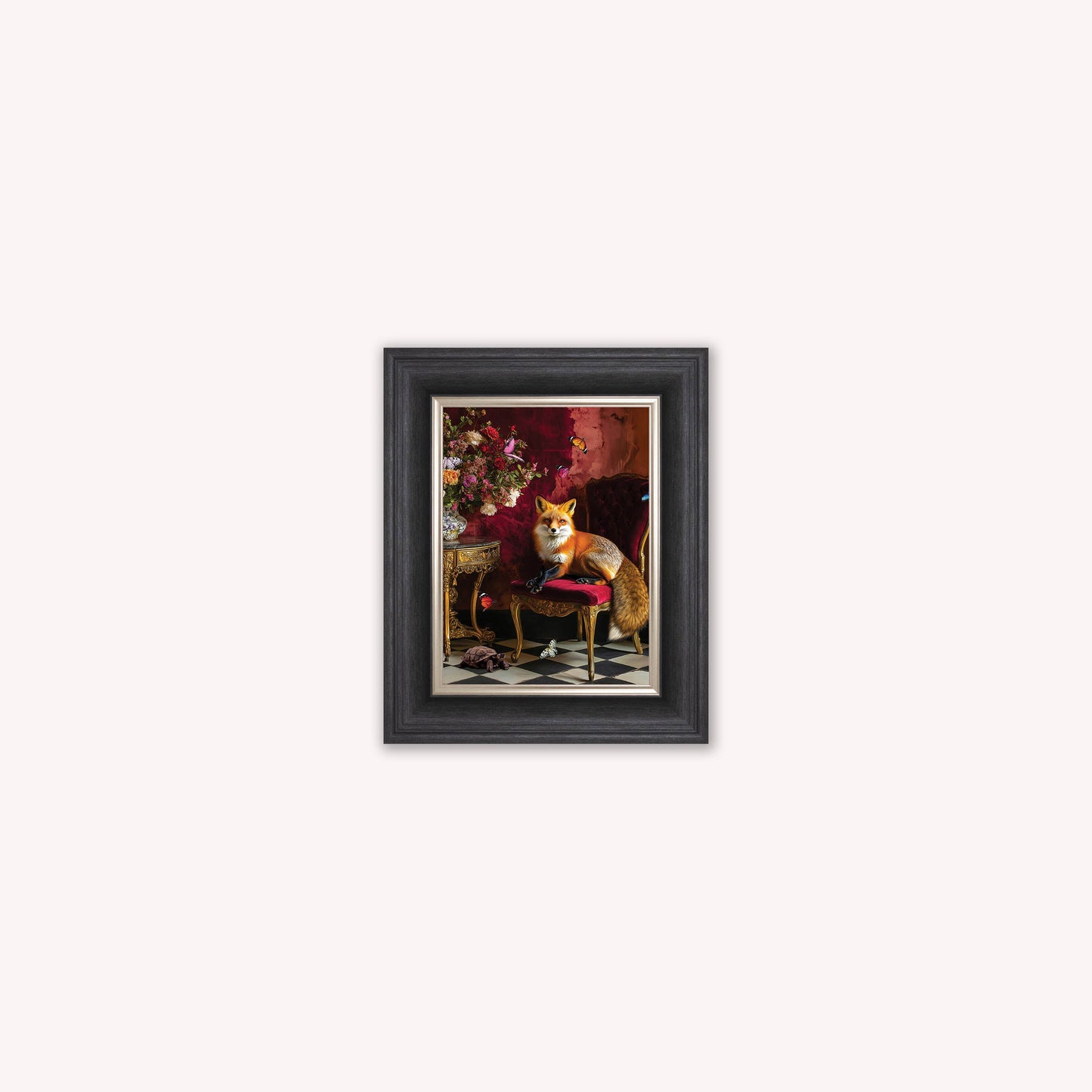 Curiosity Fox at the Stately Home Framed Wall Art
