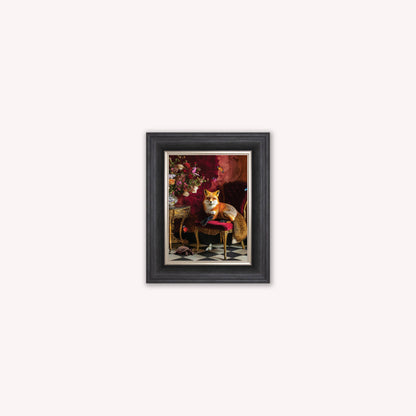 Curiosity Fox at the Stately Home Framed Wall Art