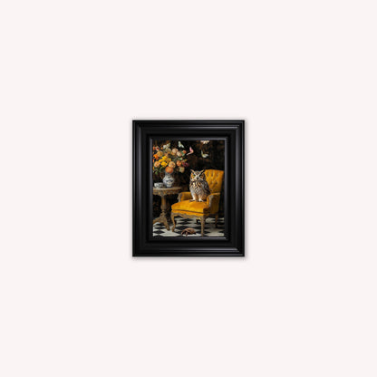 Curiosity Owl at the Stately Home Framed Wall Art