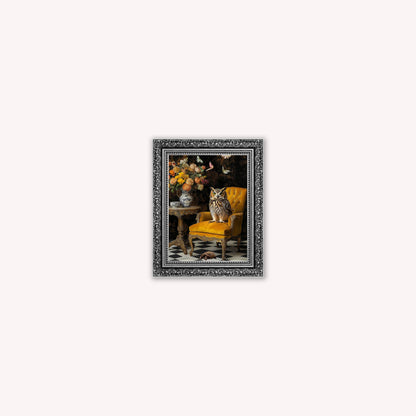 Curiosity Owl at the Stately Home Framed Wall Art
