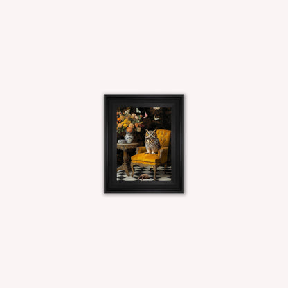 Curiosity Owl at the Stately Home Framed Wall Art
