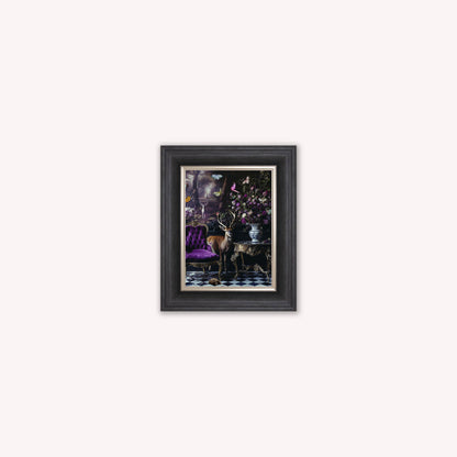 Curiosity Stag at the Stately Home Framed Wall Art